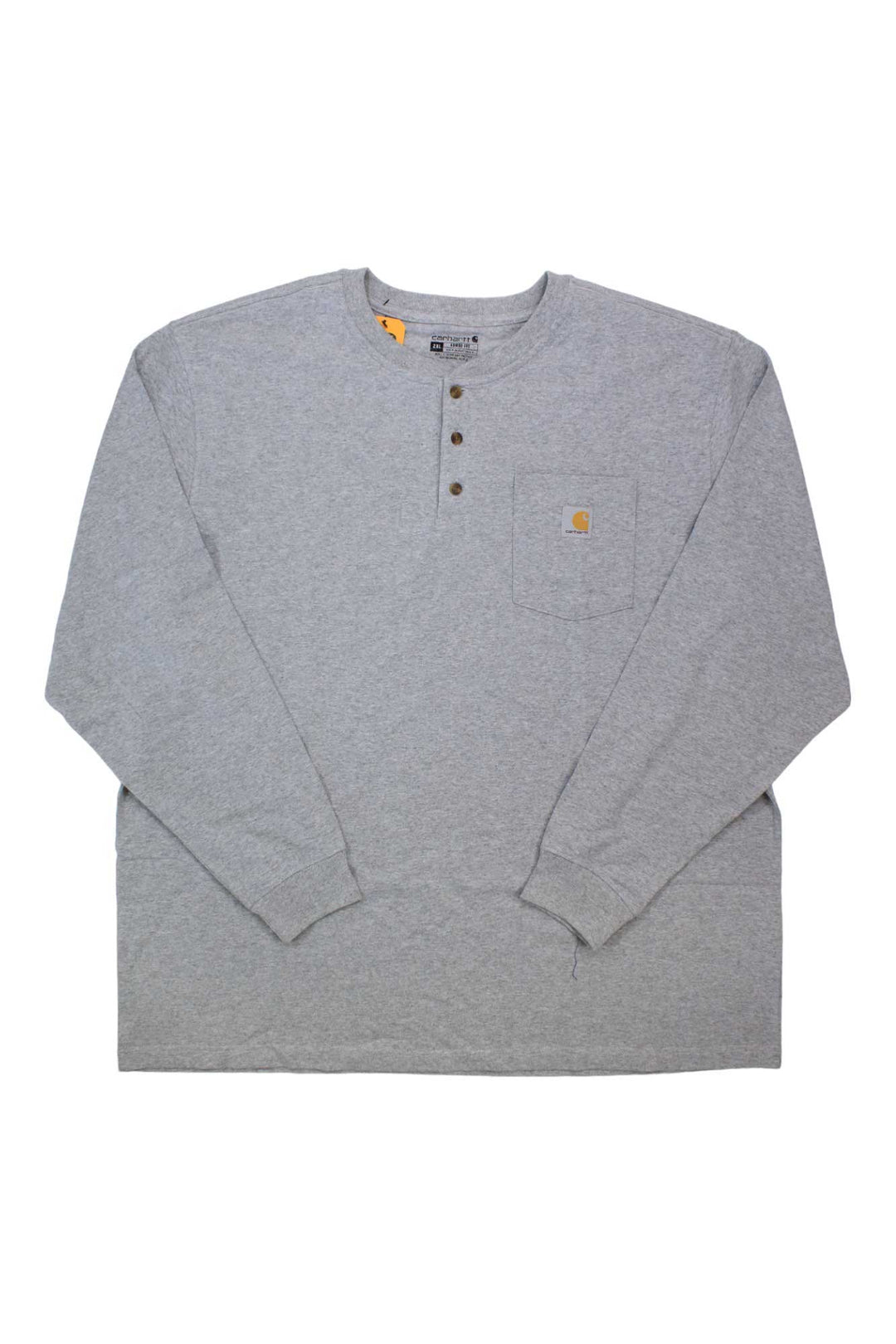 Carhartt Mens Workwear Pocket Long Sleeve Henley Top Carhartt