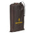 Dark brown camping floor saver with drawstring and Browning logo