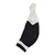Lightweight bib shorts, white bib with black body and white hem panel