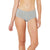 Women’s boy leg brief in heather light grey, on-body fit view