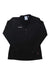 A Mammut Womens Aenergy ML Half Zip Pull Top in black, featuring a quarter-zip front and small white chest logo, made from lightweight fleece, is laid flat on a white background.