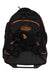 Sportube boot bag in black with orange trim and front logo patch