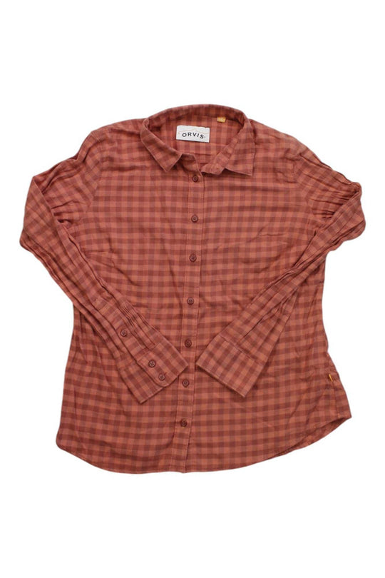 ORVIS WOMENS LONG SLEEVE FLANNEL SHIRT Orvis