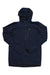 Men's Bergtagen stretch half-zip jacket with hood, dark mountain blue