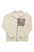 The Rothe Fleece Jacket is a cream fleece with a gray chest pocket and black and white logo; this bluesign-approved women’s jacket is ideal for chilly snowsports adventures.