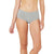 Women’s boy leg brief in heather light grey, mid-rise waistband