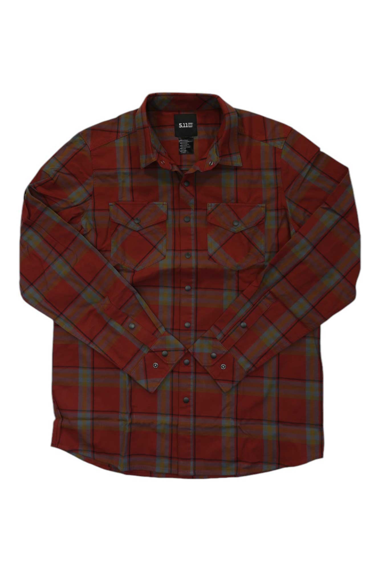 5.11 Mens Gunner Plaid LS Shirt 5.11