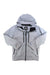 The Burton Men's Frostner Jacket is a light gray, waterproof snowboarding jacket with black zippers, two chest and side pockets, laid flat on a white background. Features a hood and mountain logo on the inner tag.