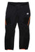 Mammut Mens Aenergy IN Hybrid Pant ski pants, featuring orange zipper accents, reinforced knees, moisture-wicking fabric, and a white Mammut logo on the upper left thigh, shown flat on a white background.