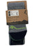 Men's freeride long socks, arctic grey with neon-green top band and dark foot
