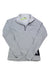 The Craft Sportswear Womens Core Trim Thermal Midlayer is a light gray pullover with a zip neck, stand-up collar, left chest Craft logo, and a white and yellow lining on the interior collar.