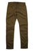 DU/ER Men's No Sweat Slim Fit Pant in olive green, featuring front and back pockets, belt loops, and a button closure. Eco-friendly design offers comfort and style for any occasion; shown laid flat on a white background.