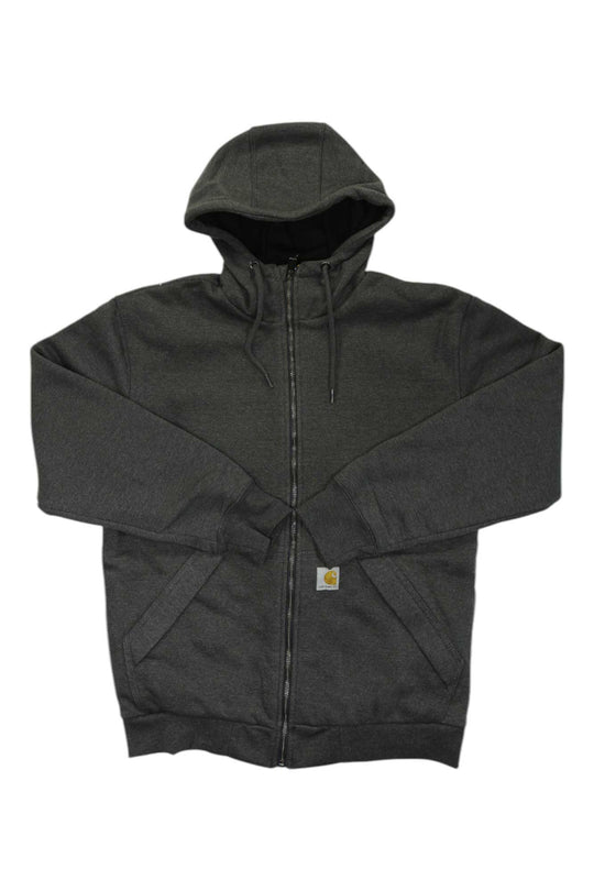 Carhartt Mens Rain Defender Loose Fit Midweight Thermal Lined Full-Zip Hooded Sweatshirt
