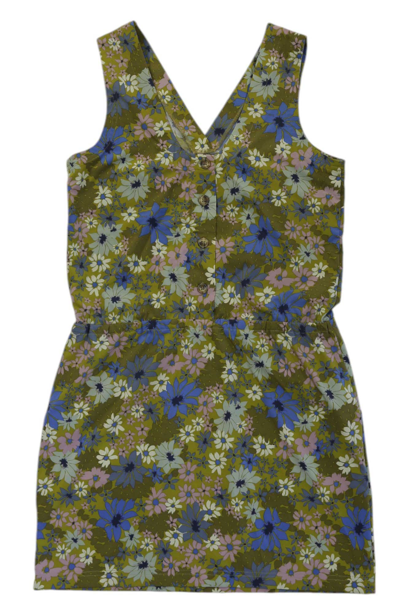 Women's Sunkissed Liv dress, sleeveless V-neck floral print with gathered tie waist