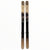 The Atomic Maverick 84 Skis + M10 GW Bindings are all-mountain skis featuring a mountain landscape with trees on a white and gray background and the Atomic logo near the tips.