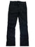 The Halle Pant II, shown flat on a white background, is a pair of black cargo pants featuring front and side pockets, button and zipper closure, and durable performance fabric.