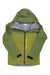 The Ortovox Men's Ravine 3L Shell Jacket is a green waterproof shell featuring a front zipper, bright yellow zippered chest pocket, and black adjustable cuffs—ideal for freeride skiing and shown on a white background.