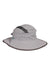 The Sunday Afternoons Kids Ultra Adventure Hat, shown against a white background, features light gray fabric with a wide brim, dark gray trim, mesh crown ventilation, and offers UPF 50+ sun protection.