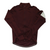 Maroon long-sleeve jersey with half-zip and subtle contrast hem stripe