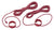 MSR tent guy lines, red braided ropes with stake loops and bundled line ends