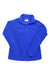 The Womens Basic Quarter Zip Pullover is a bright blue long-sleeve fleece with comfort stretch, shown laid flat on a white background.