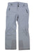 The Obermeyer Womens Highlands Shell Pant in light gray, with a waterproof shell, two zippered front pockets, belt loops, reinforced cuffs, and button-zip waist closure, is the ideal women’s ski pant for winter adventures.