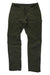 Men's outdoor cargo pants, dark green, zip fly, belt loops, knee and leg pockets