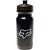 Black water bottle with white fox head emblem and top lid