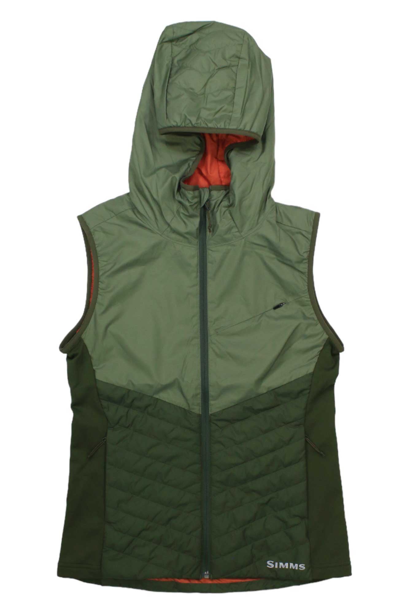 Simms Womens Fall Run Hybrid Hooded Vest Simms