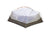 A Nemo Aurora 3P Tent & Footprint with grey and tan walls, a white mesh roof, and orange accents on the poles, displayed on a white background.