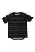 Troy Lee Designs mens Flowline short-sleeve jersey, black with gray stripe panels