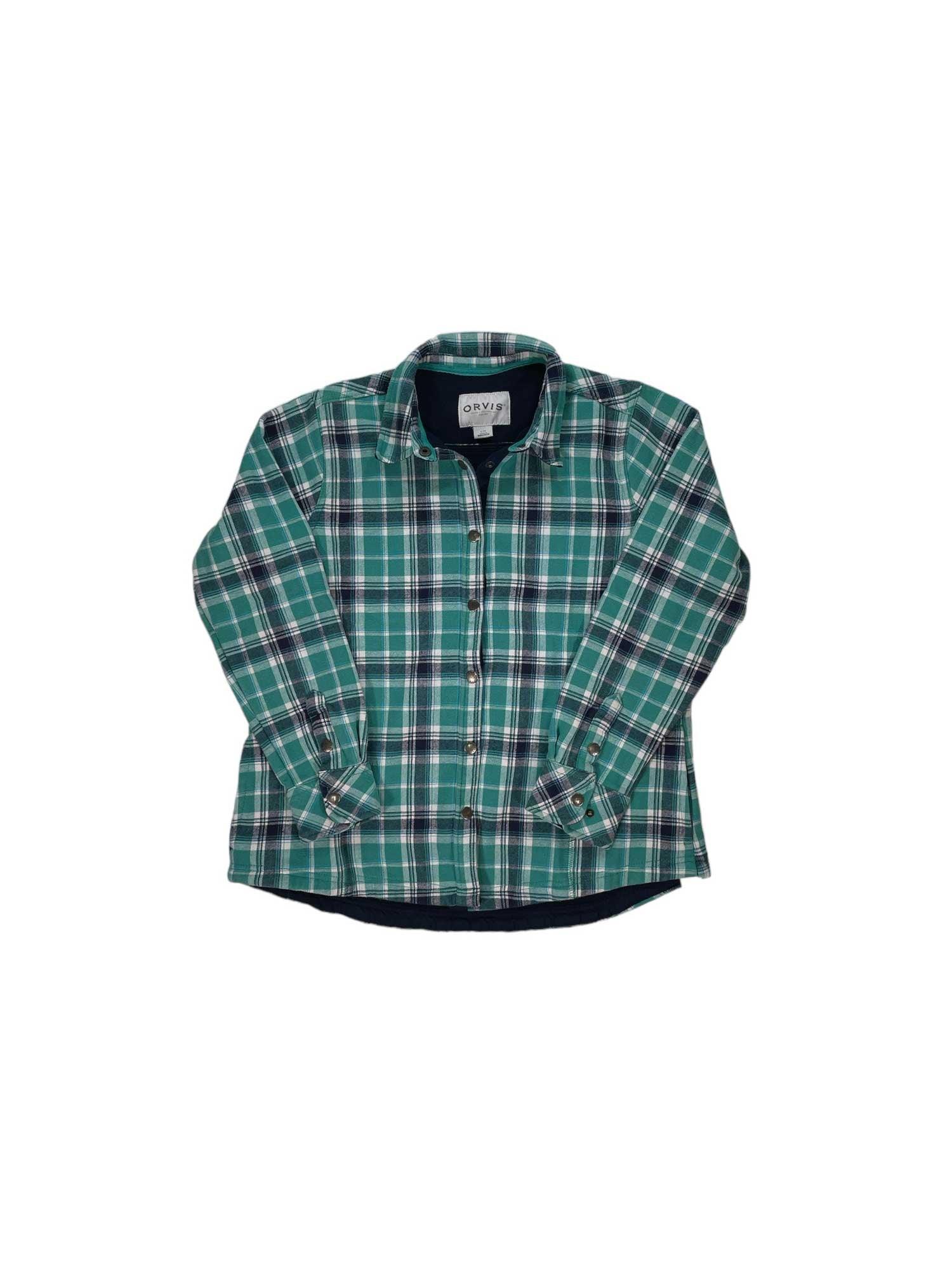 Womens Fleeced Lined Flannel Pinnacle Shirt Jacket Orvis
