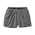 Men's merino sport lined 5-inch shorts, gray with drawstring and side vents