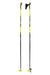 LEKI ski poles, tall bright yellow shafts with dark sections and pointed snow tips