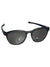 Oakley Reedmace sunglasses, matte black frames with dark mirrored lenses and logos on lenses