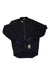 Men's insulated GORE-TEX rain jacket, navy, full zip front and striped cuffs