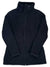 The Women's Caroluna Jacket is a black, fitted quilted jacket with a high collar, front zipper, three decorative top buttons, fleece lining, and two side pockets for warmth and style.