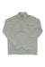 Men's light gray quarter-zip pullover top with long sleeves and zip front