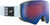 The Julbo Sharp Goggle features a wide, mirrored blue REACTIV photochromic lens and a white strap with the black Julbo logo.