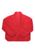The Ugg Womens Atwell Sherpa Half Snap Pullover is a bright red fleece with a stand-up collar, snap button placket, long sleeves, and zippered side pockets. Shown laid flat on a white background, it’s ideal as a casual travel sweater.