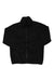 The Marmot Men's Aros Fleece Jacket is a black, long-sleeve jacket made from recycled polyester fleece with a full front zipper and stand-up collar, shown laid flat on a white background.