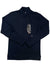 Women's dark navy quarter-zip pullover with long sleeves and side Swoosh logo