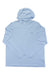 Men's Orvis sun defense long-sleeve hoodie, light blue, pullover with hood and chest logo