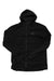 The Arc'teryx Atom SL Hoody in black is displayed flat on a white background, showcasing its front zipper and the Arc'teryx logo on the chest. This ultralight jacket features synthetic insulation for optimal warmth without added weight.