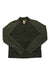 Women’s zip-up jacket in dark olive, stand collar, quilted yoke