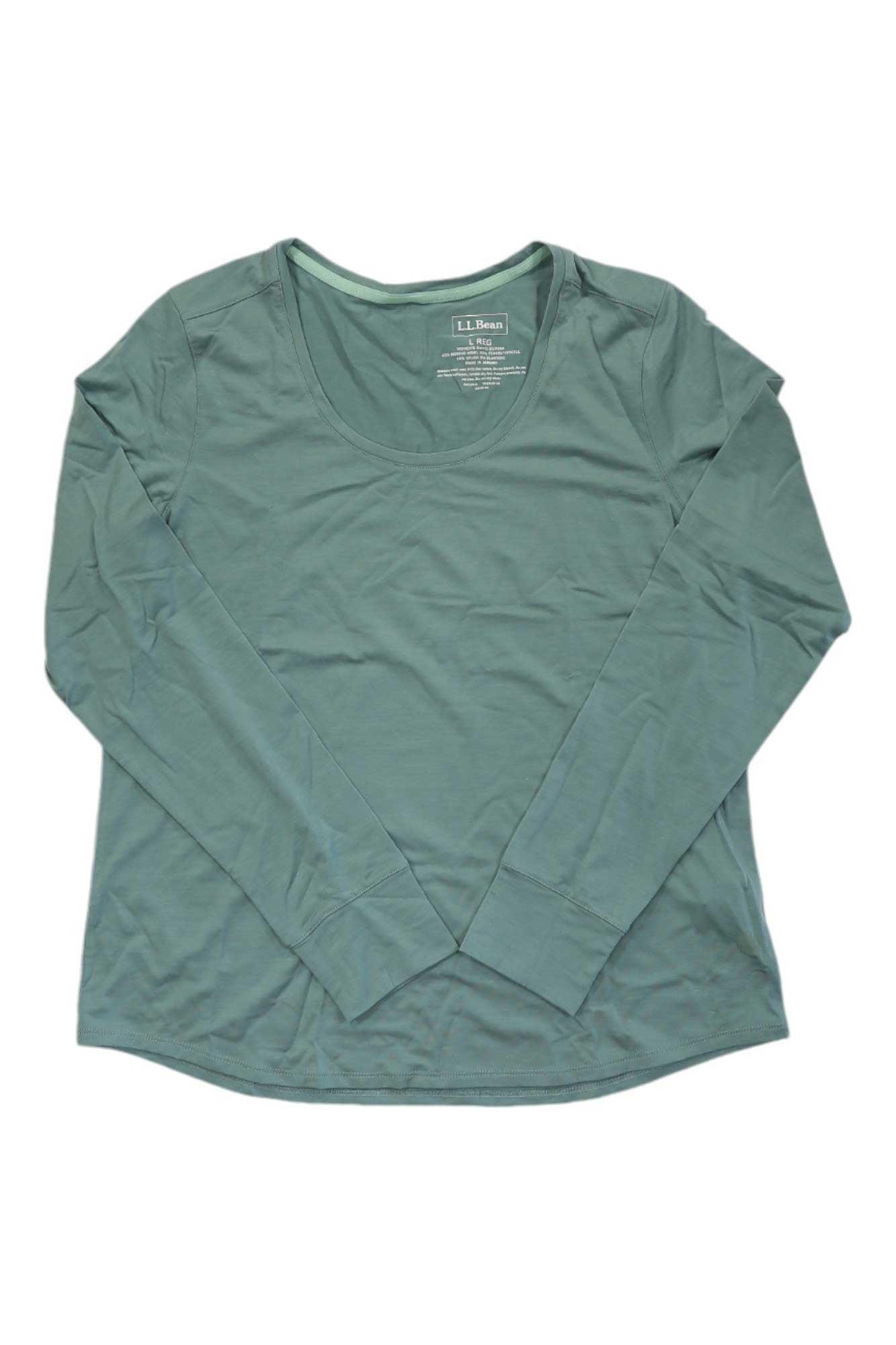 L.L.Bean Womens Encompass Merino Blend LS Top L.L.Bean