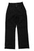 The Airblaster Womens High Waisted Trouser Pant is a black snow pant featuring front pockets, button and zip closure, and slightly flared hems, shown flat on a white background.