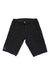The 7mesh Mens Glidepath Short is a pair of black cycling shorts featuring a drawstring waistband and a small white logo on the lower left leg, displayed flat on a white background.