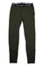The Helly Hansen Mens Lifa Active Pant in olive green features a white-branded elastic waistband, slim fit, minimal seams, and moisture-wicking fabric—an ideal high-performance base layer for mountaineering.