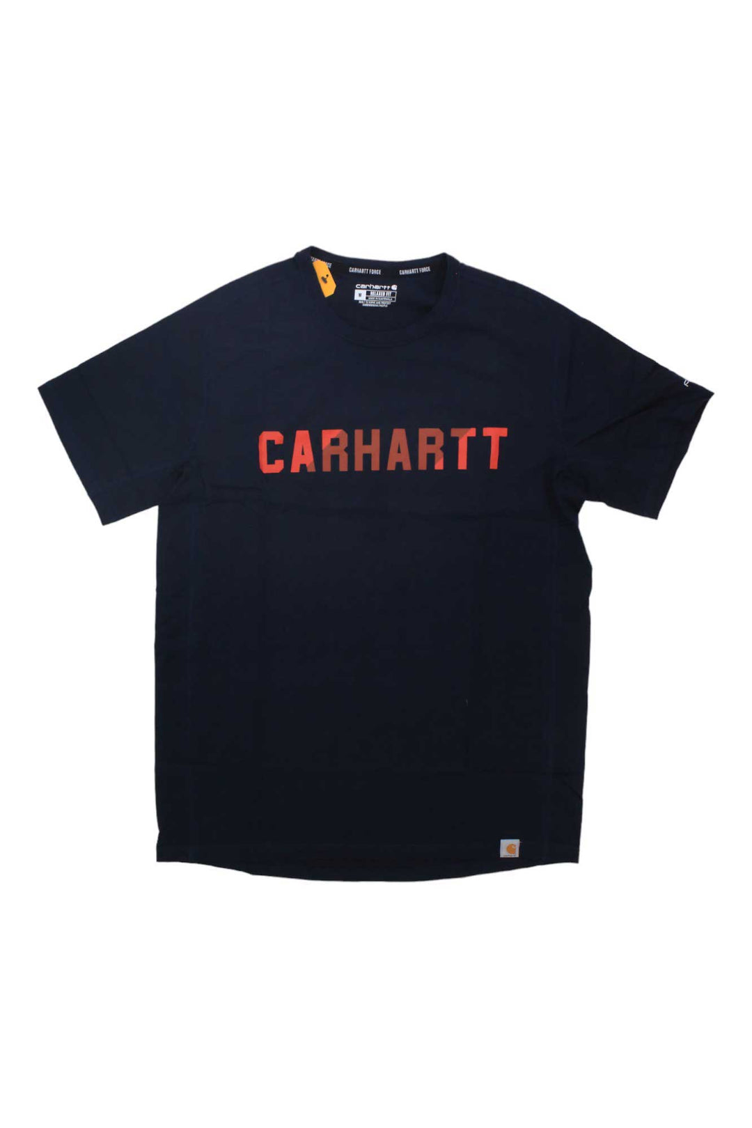 Carhartt Mens Force Relaxed Fit Midweight SS Block Logo Graphic T-Shirt Carhartt